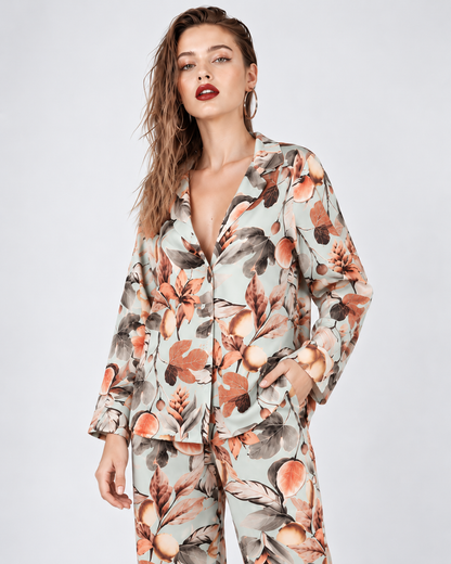 Floral Long Sleeve Pajama Set