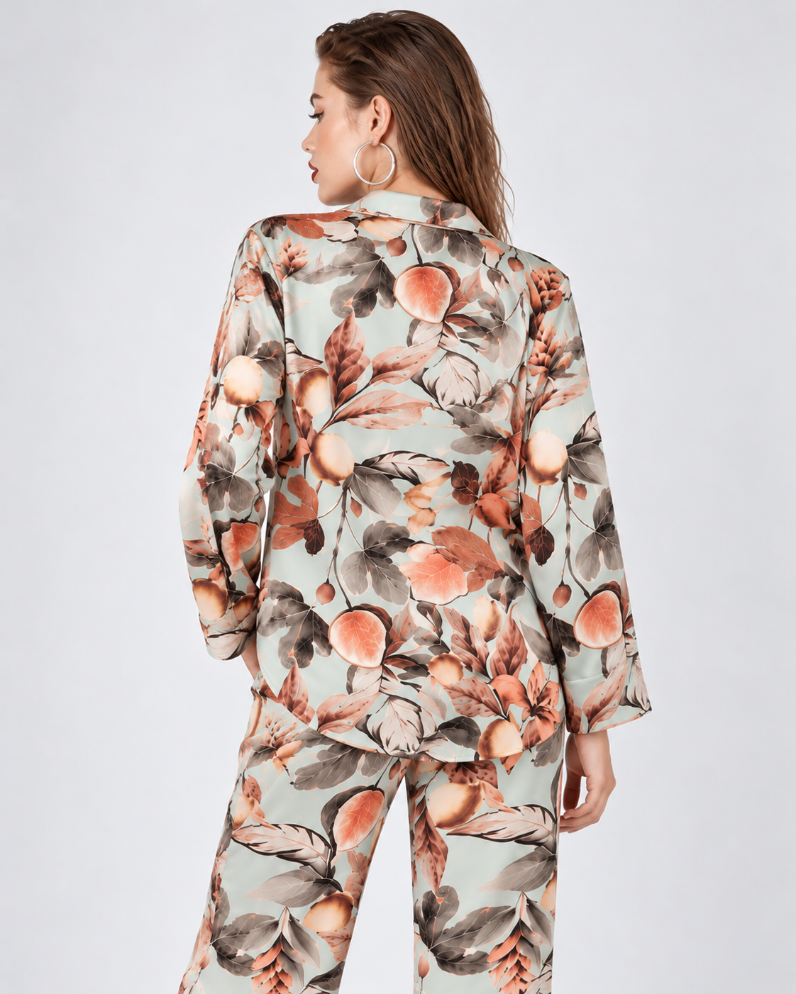 Floral Long Sleeve Pajama Set