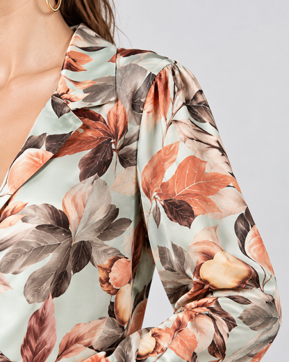 Floral Long Sleeve Pajama Set
