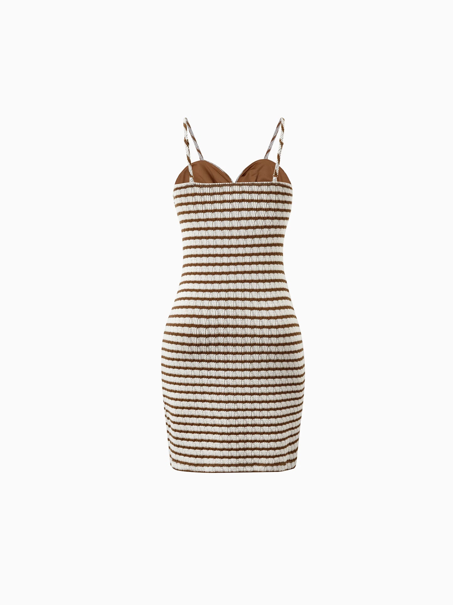 Matching Striped Dresses for Mommy & Me  Twist-Front Dress with Tulle Skirt, Perfect for Summer Family Outings & Photos Khaki