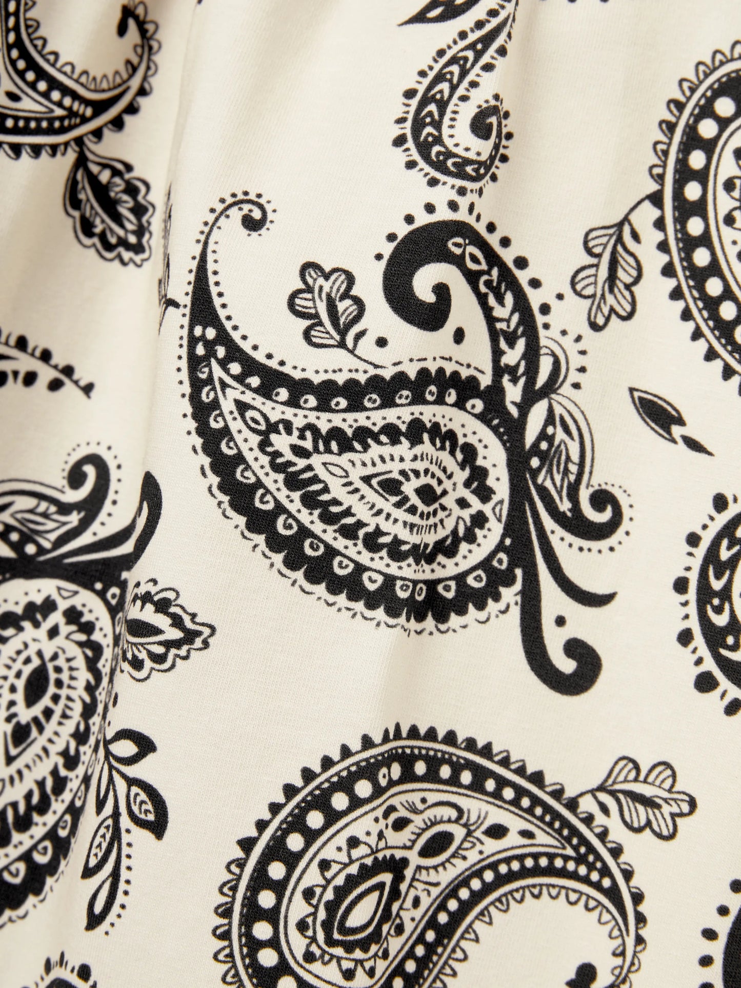 Family Matching Paisley Print Outfits Sleeveless Spaghetti Strap Dress & Cotton T-Shirt for Mom, Dad, & Kids Perfect for Family Outings & Photos
 Black