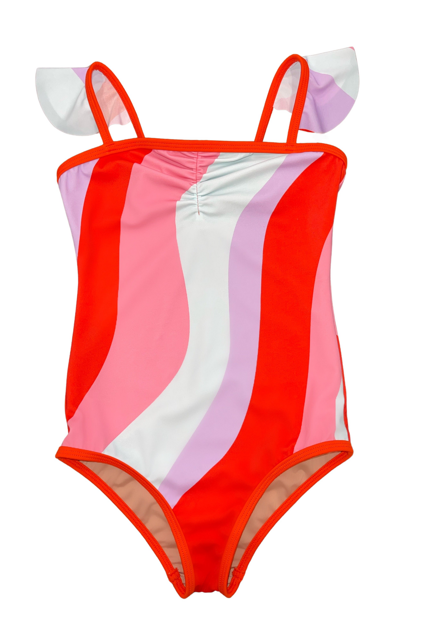 Little Vivi Ruffle Strap One-Piece Swimsuit in Pucci - FINAL SALE