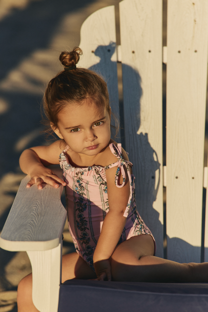 Gemma Asymmetrical One-piece Swimsuit in A Moment In Time - FINAL SALE