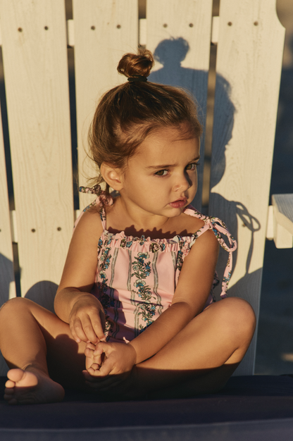 Gemma Asymmetrical One-piece Swimsuit in A Moment In Time - FINAL SALE