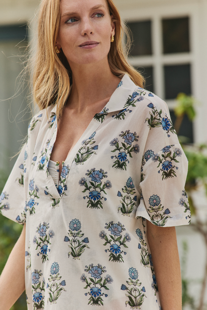 Tiffany Midi Caftan Cover-up in Party On Prairie