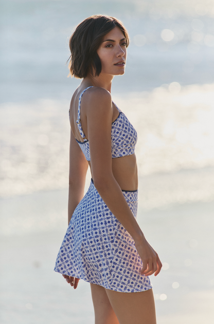 Madison Swim Skirt in Santorini Dots