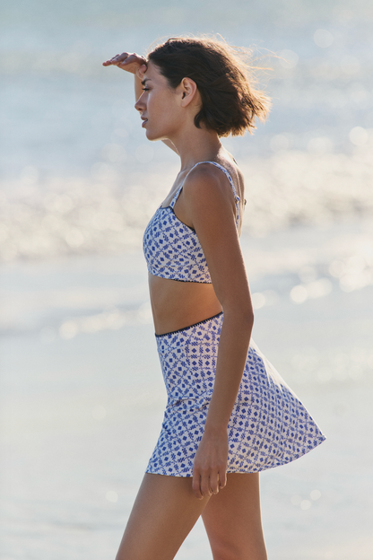 Madison Swim Skirt in Santorini Dots