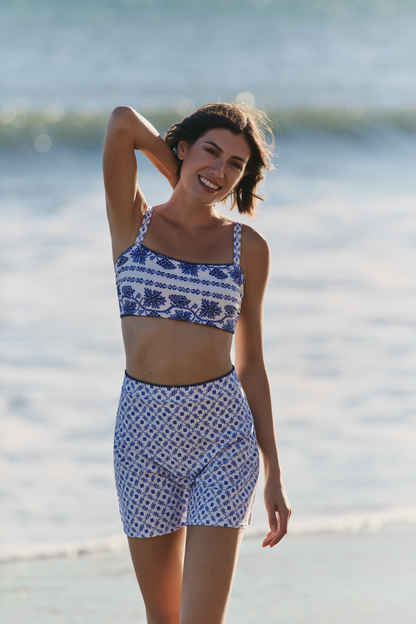 Madison Swim Skirt in Santorini Dots