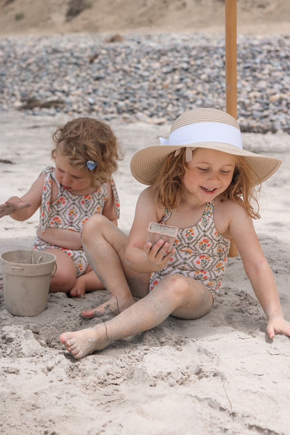 Little Genevieve One Piece Swimsuit in Floral Tile - FINAL SALE