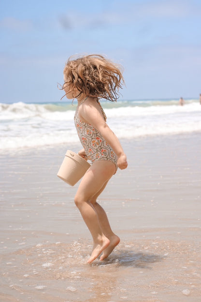 Little Genevieve One Piece Swimsuit in Floral Tile - FINAL SALE