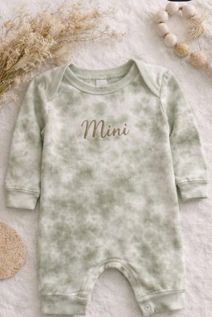Mommy and Baby Tie Dye Matching Sweatshirt Jogger Lounge Set