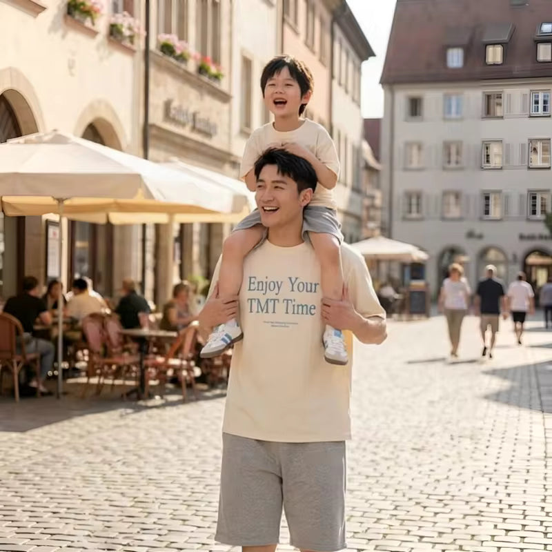 Family Matching Outfits Set Women Men Kids Summer Casual Clothes