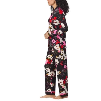 Family Matching Floral Pajama Set Long Sleeve Button Front Sleepwear
