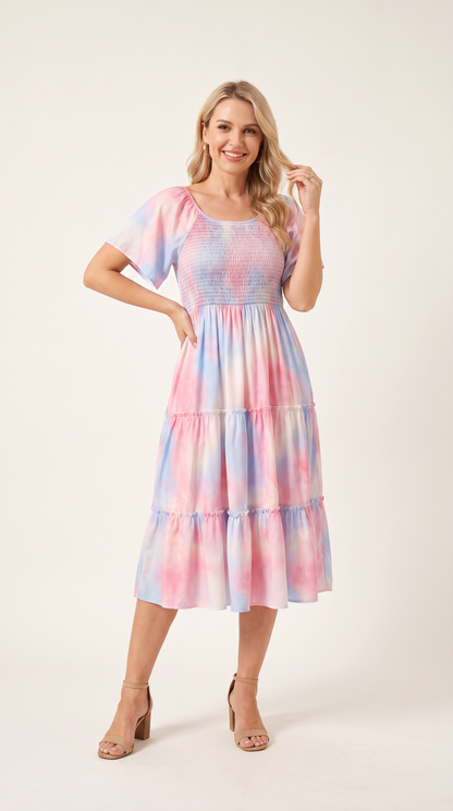 Mom and Daughter Bohemian Matching Beach Summer Dress