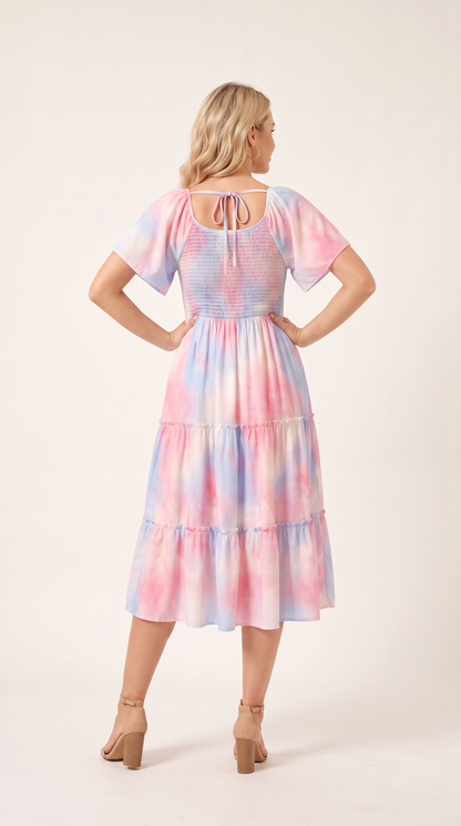 Mom and Daughter Bohemian Matching Beach Summer Dress
