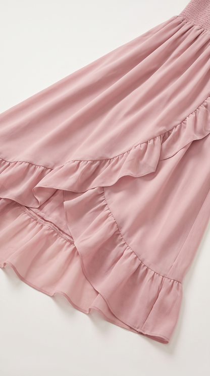 Mom and Daughter Off Shoulder Ruffle Summer Maxi Dress