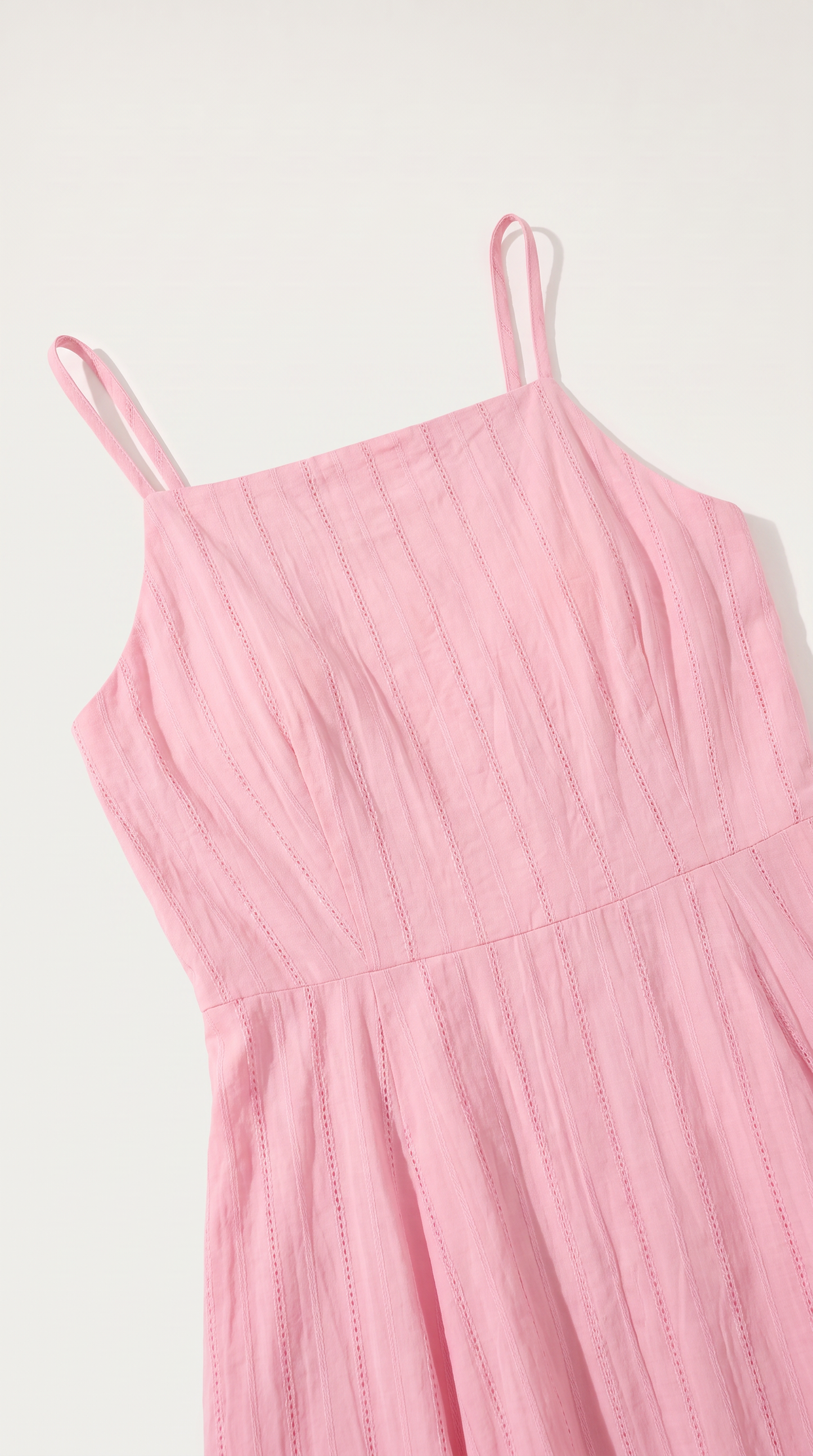 Mom and Daughter Pink Sleeveless A Line Maxi Summer Dress