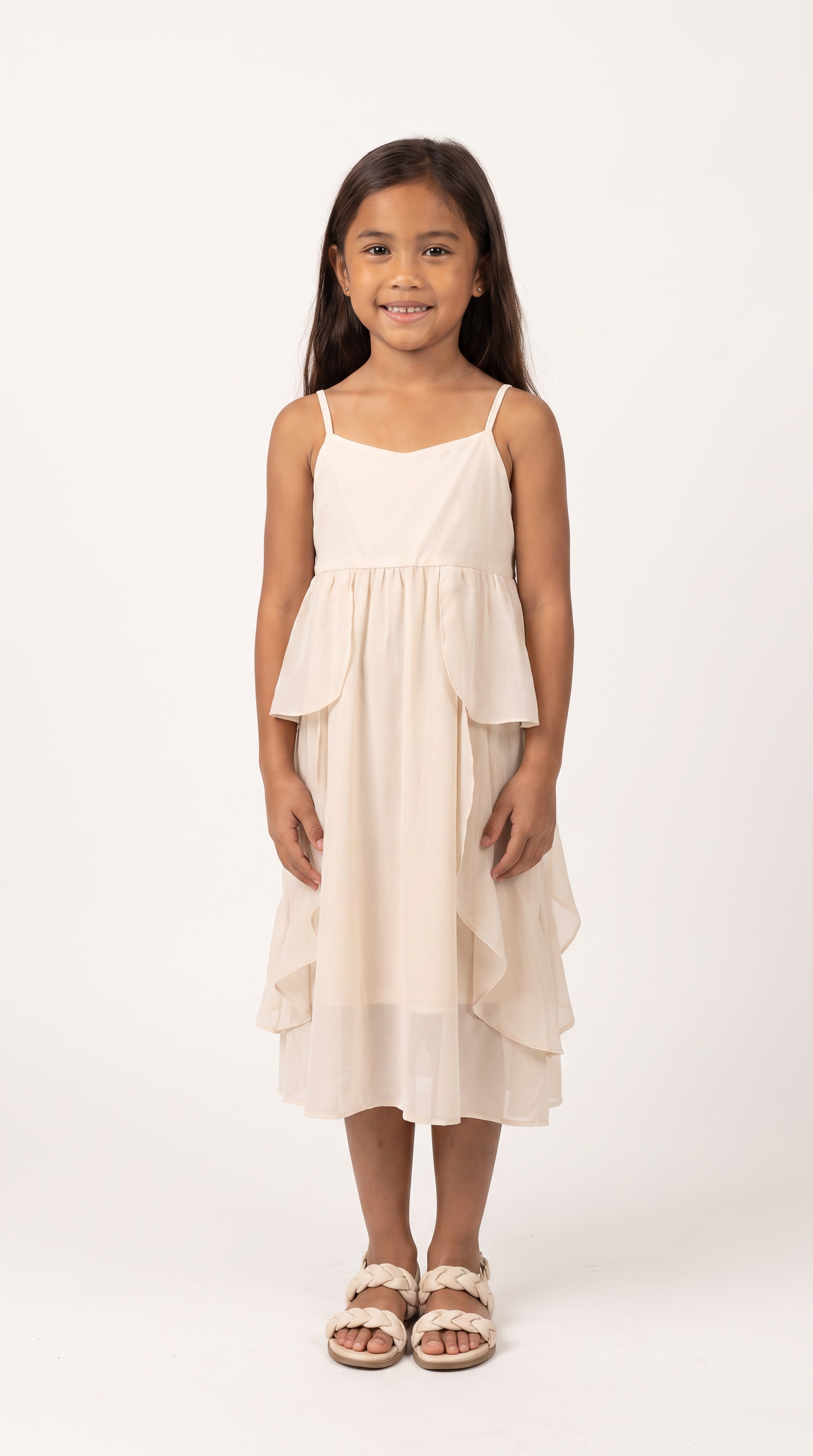 Mom and Daughter Sleeveless Tiered Summer Dress Set