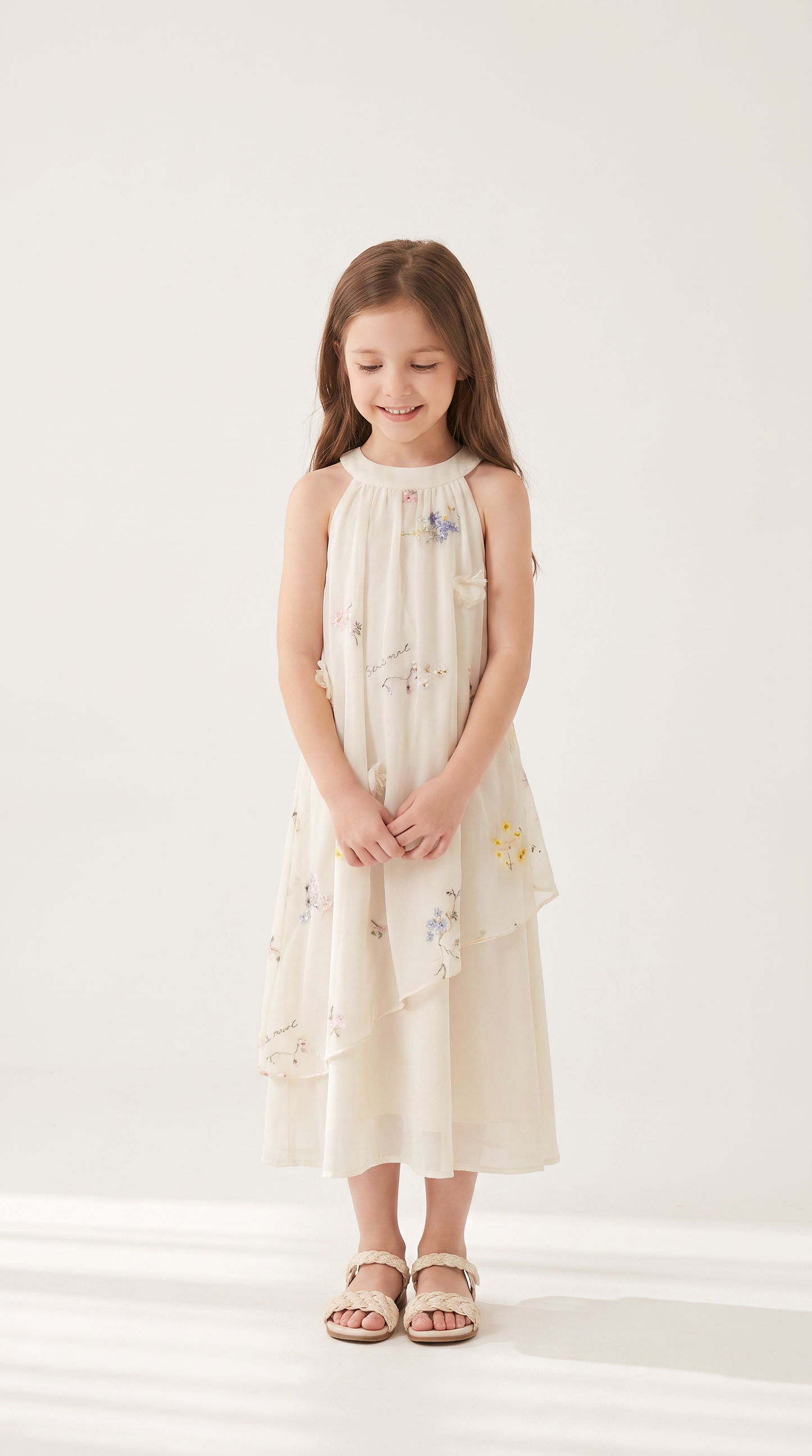 Mom and Daughter Floral Maxi Summer Dress Matching Set