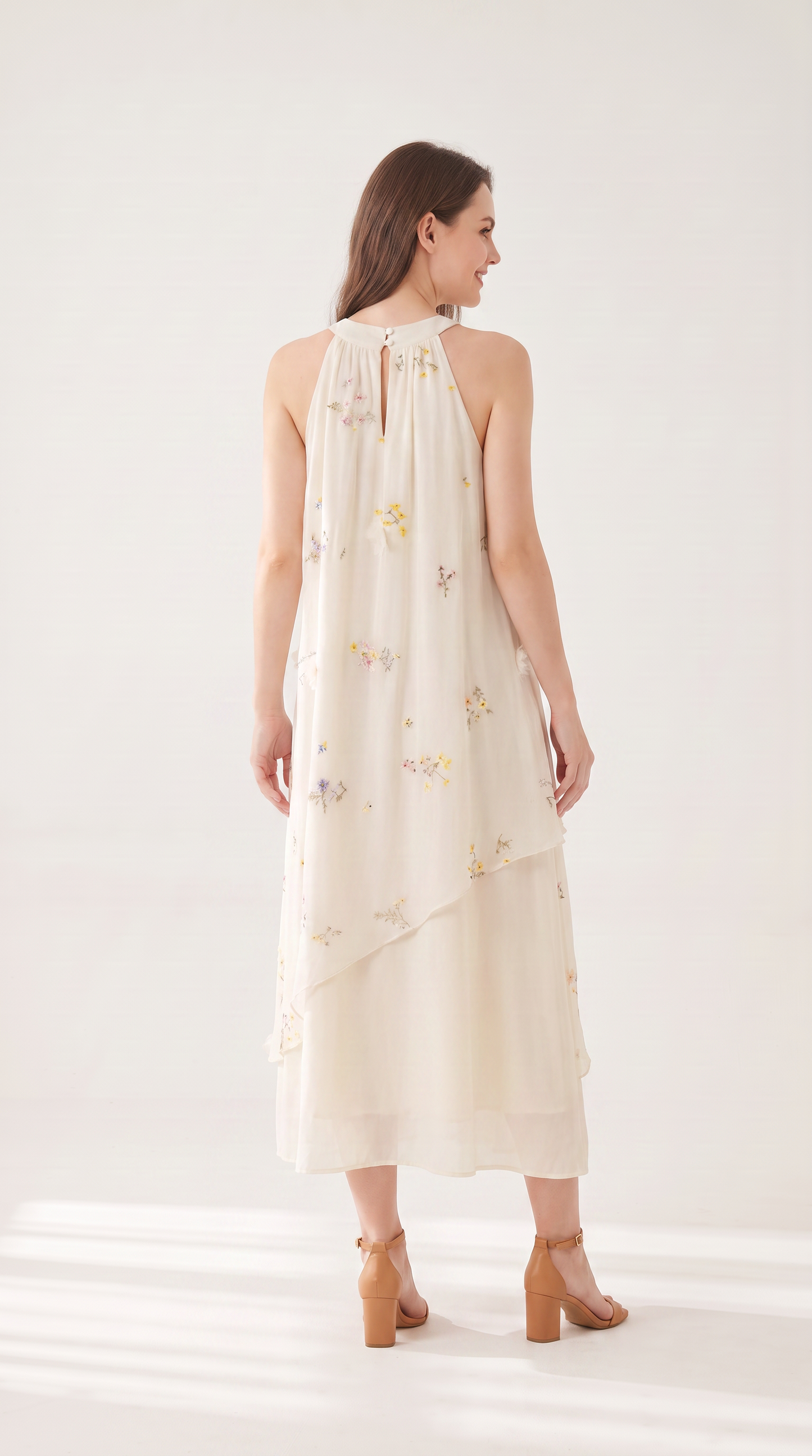 Mom and Daughter Floral Maxi Summer Dress Matching Set