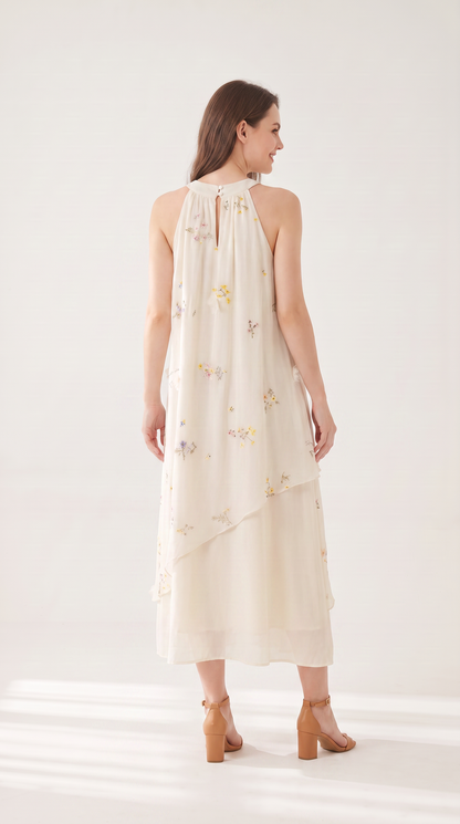 Mom and Daughter Floral Maxi Summer Dress Matching Set