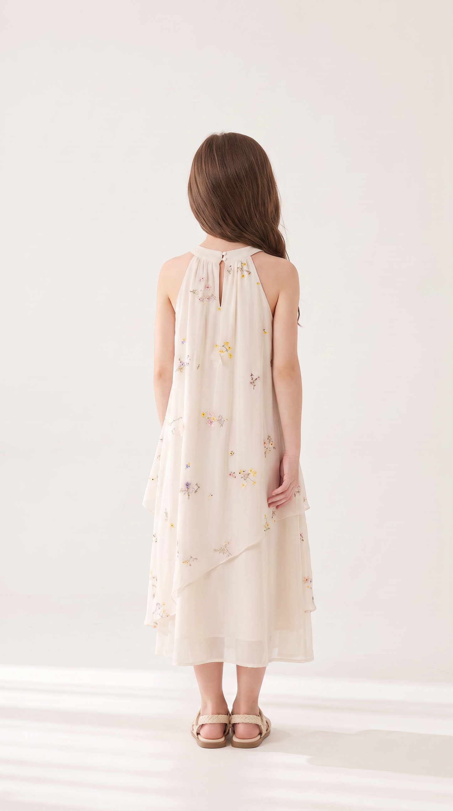 Mom and Daughter Floral Maxi Summer Dress Matching Set