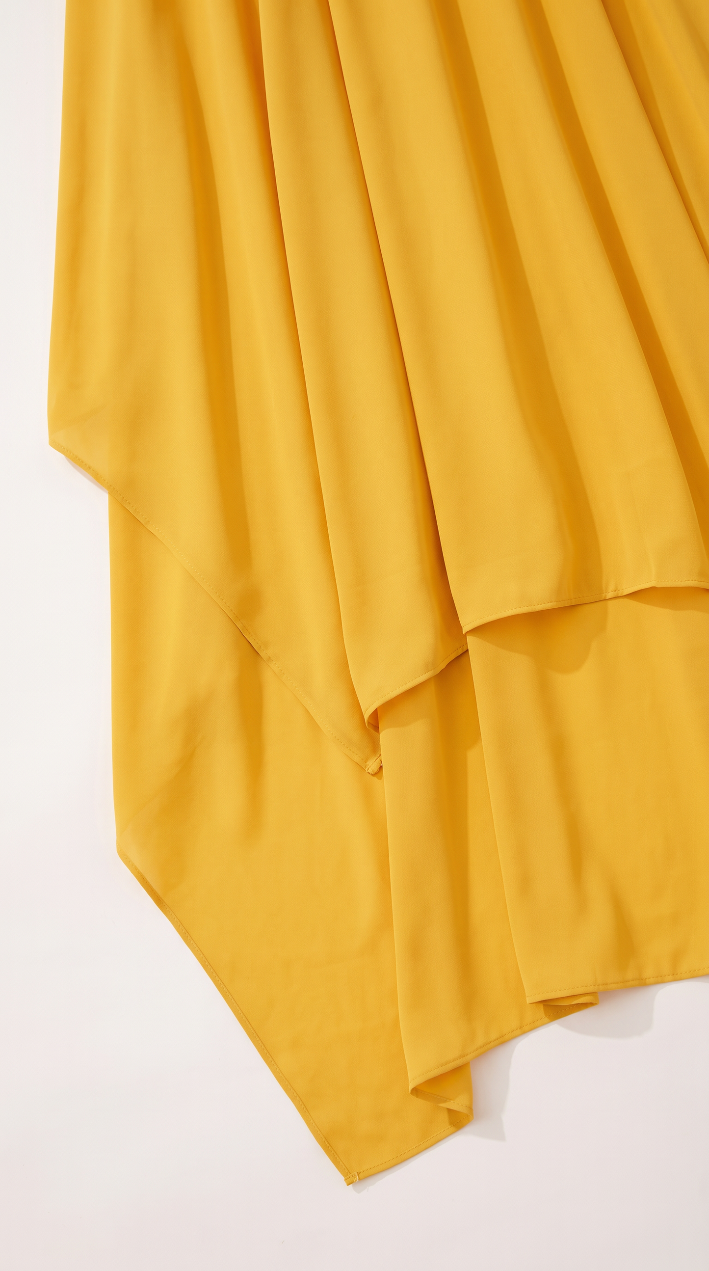 Mom and Daughter Yellow Chiffon Summer Dress Set
