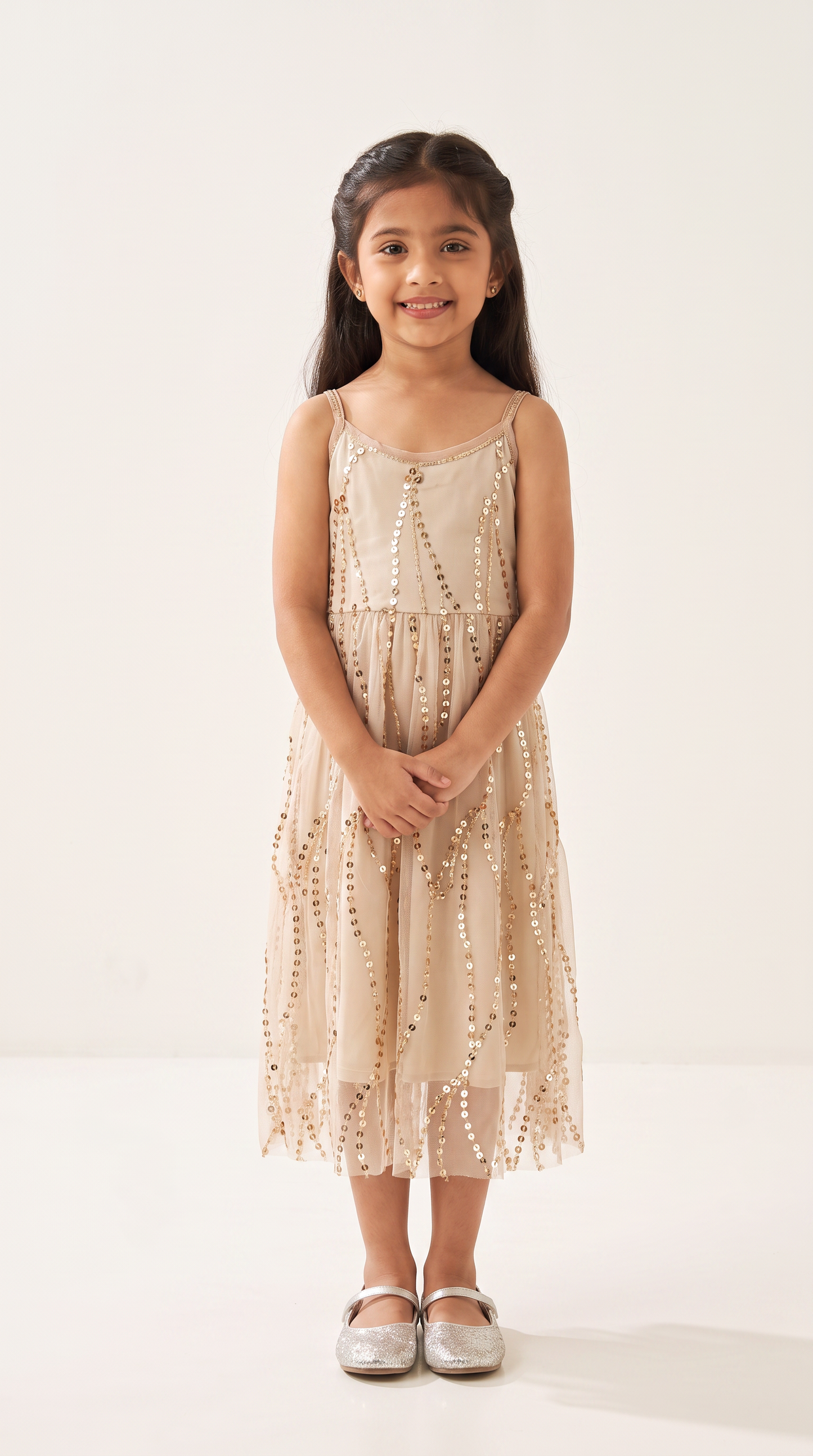 Mom and Daughter Sequin Tulle Summer Dress Set