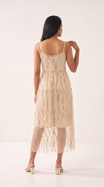 Mom and Daughter Sequin Tulle Summer Dress Set