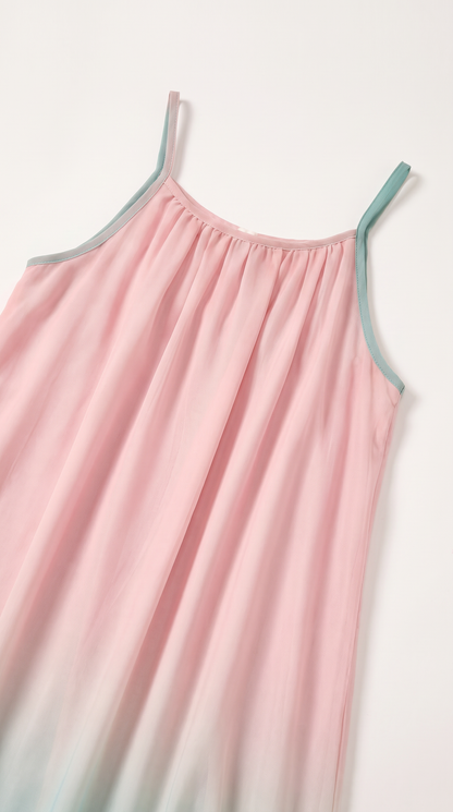 Mom and Daughter Ombre Beach Sleeveless Maxi Dress Set