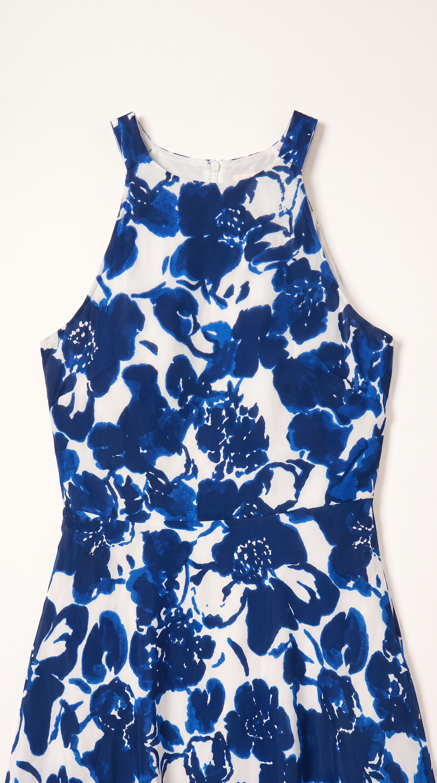 Mom and Daughter Blue Floral Maxi Summer Dress Set