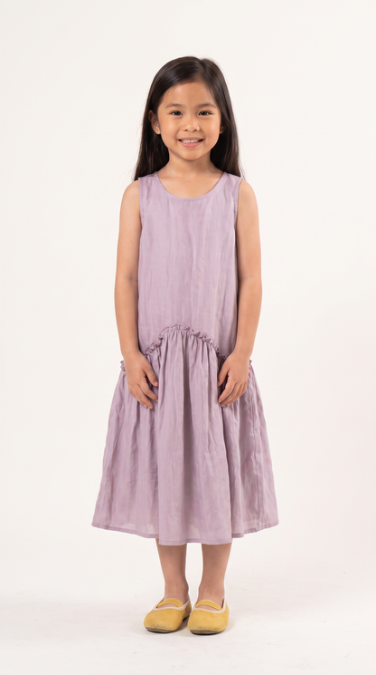 Mom and Daughter Lavender Sleeveless Dress Set