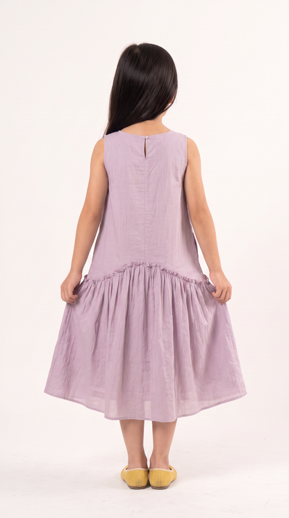 Mom and Daughter Lavender Sleeveless Dress Set
