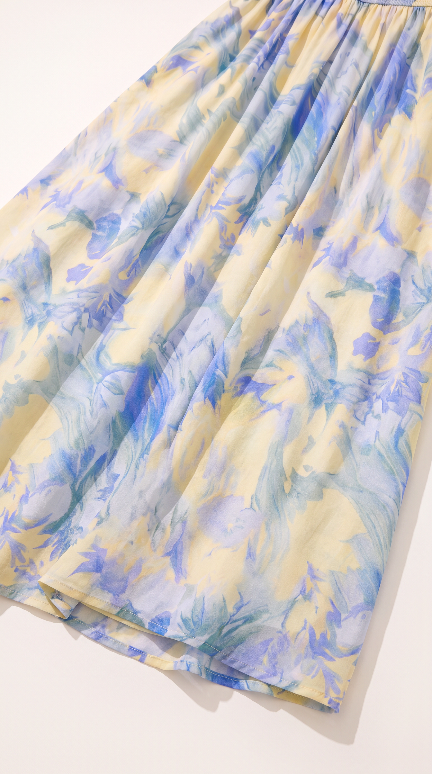 Mom and Daughter Blue Floral Summer Dress Set
