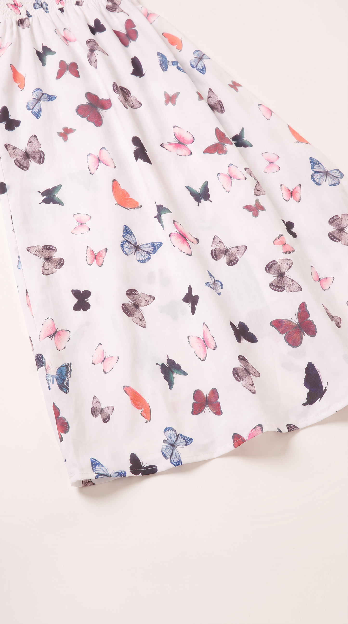 Mom and Daughter Butterfly Print Summer Dress Set