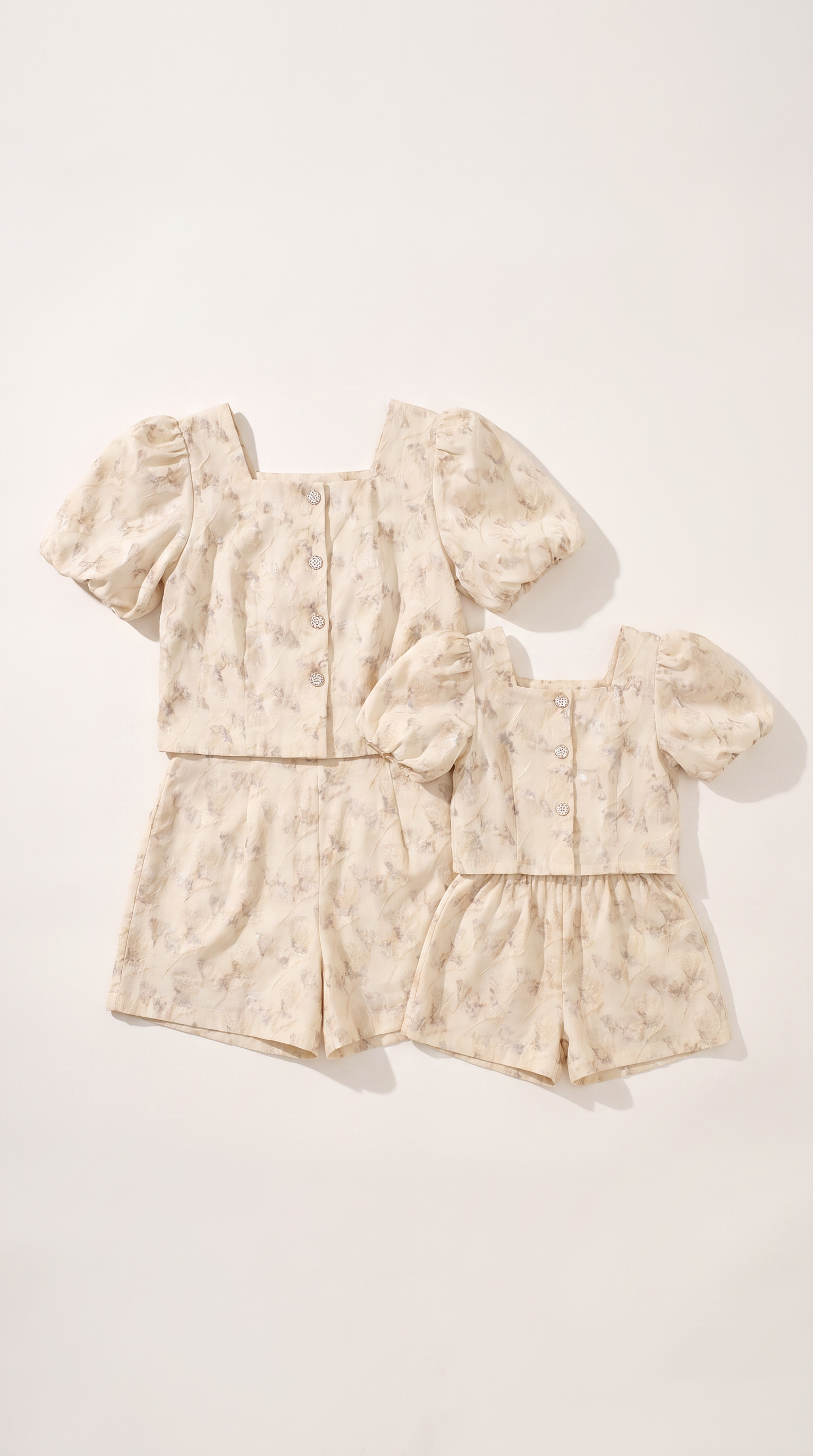 Mom and Daughter Floral Summer Romper Set