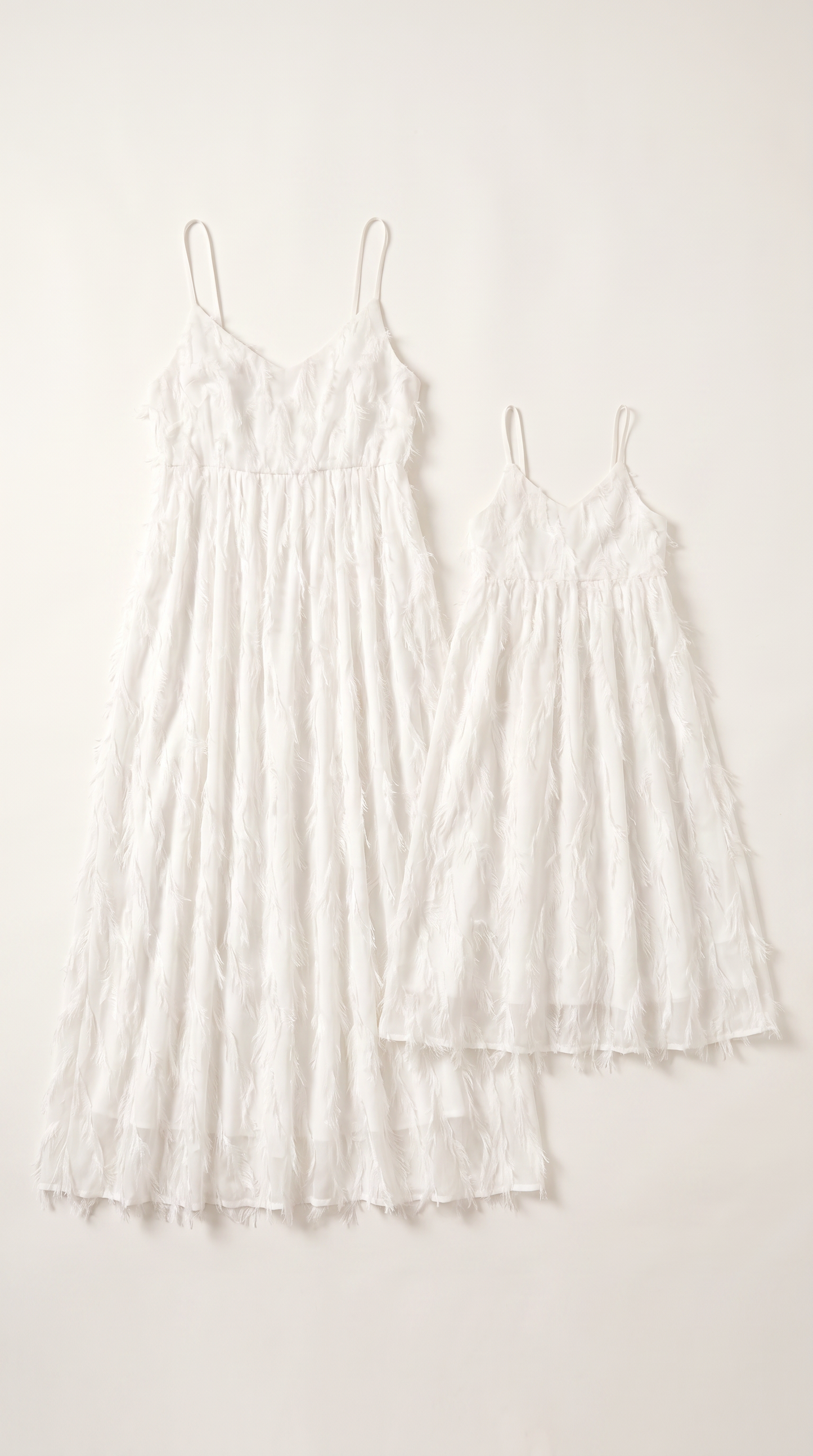 Mom and Daughter White Lace Maxi Summer Dress Set