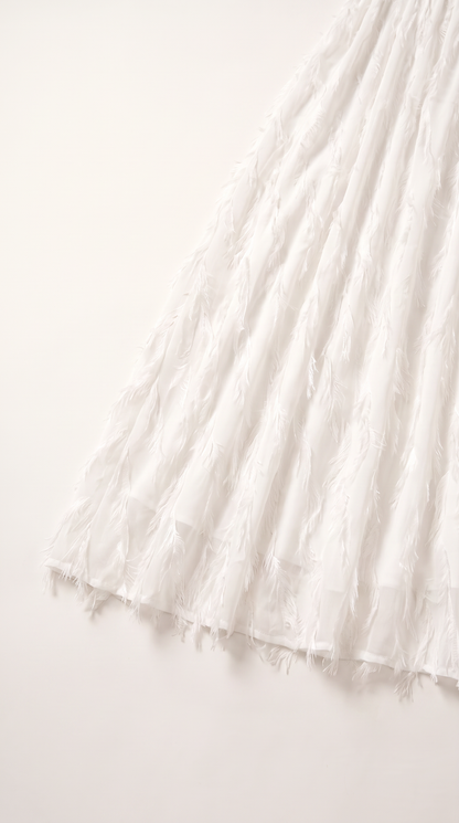 Mom and Daughter White Lace Maxi Summer Dress Set